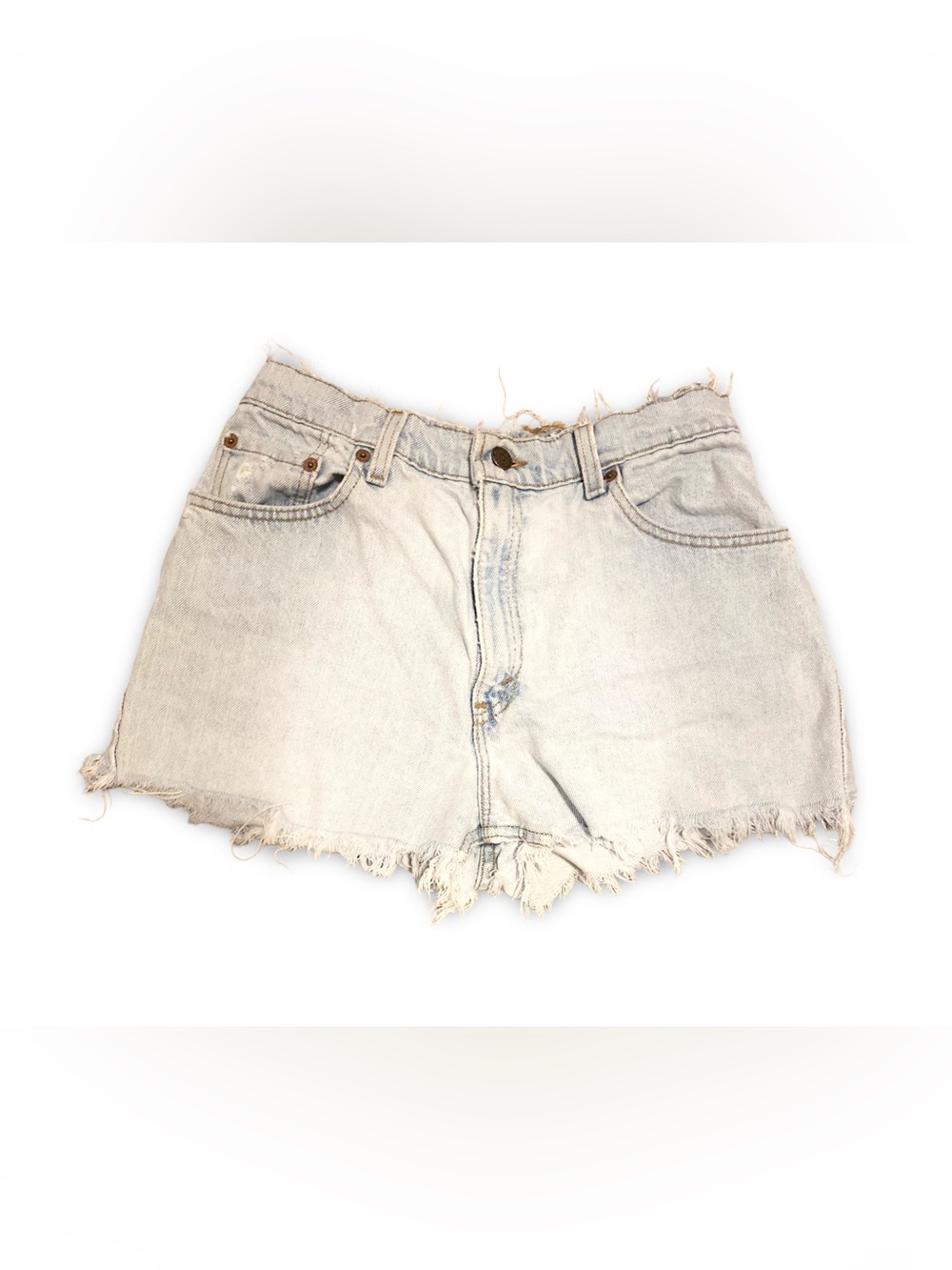 1993 Levi’s 505 Light Wash Denim Frayed Hem Women’s Shorts